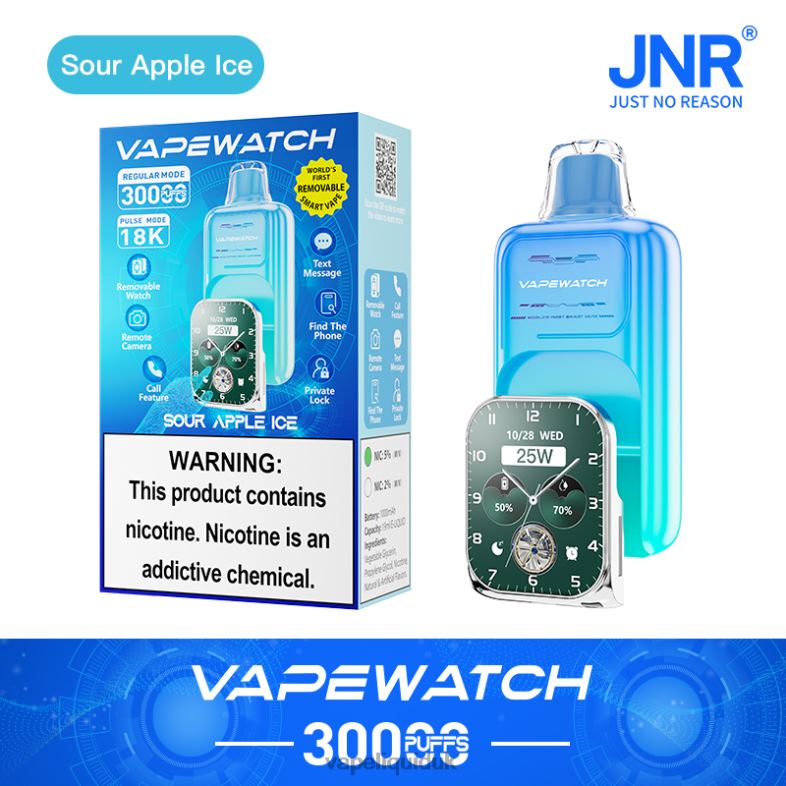 Vape Flavors UK - Sour Apple Ice JNR Vape Watch 0DPHT5