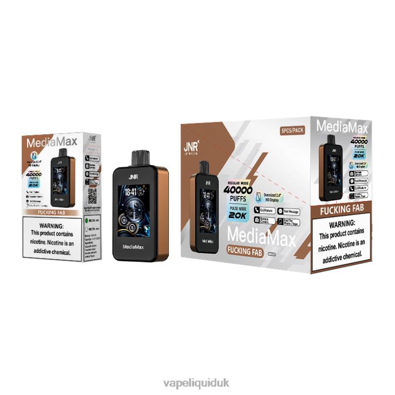 Vape Juice - FcUKing Fab JNR MediaMax 40k Puff 0DPHT13